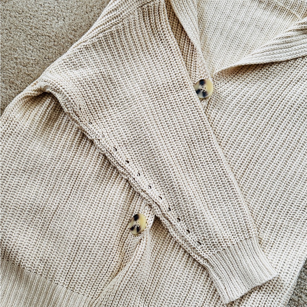 Oversized Button Front Knit Sweater - Picture 5 of 9